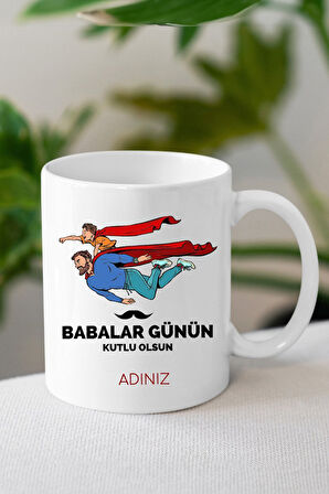 Babalar Gününe Özel Baskılı Kupa & Rebul Erkek Kolonya Hediye Seti