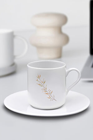 Yaprak Tasarım Fincan & Mehmet Efendi Türk Kahvesi Hediye Seti