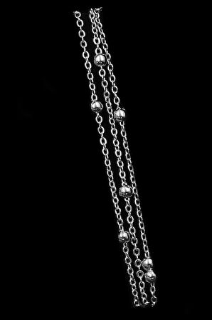 Su Yolu Bileklik & Kelepçe Bileklik & Halka Detaylı Zincir Bileklik Takı Seti