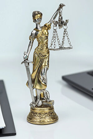 Siyah Tükenmez Kalem & Siyah Defter & Siyah Kupa & Adalet Heykeli Hediye Seti