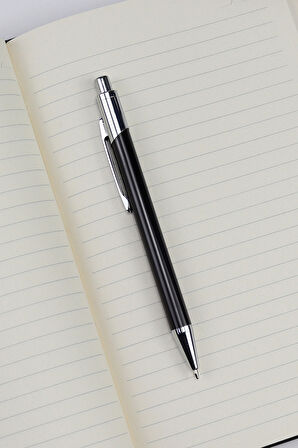 Siyah Defter & Siyah Tükenmez Kalem & Siyah Mat Kupa & London Big Ben Biblo Hediye Seti