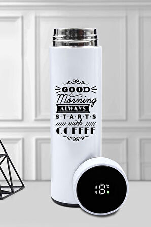 Tasarım Dereceli Termos & Siyah French Press & Siyah Kupa & Alerya Premium Filtre Kahve Seti