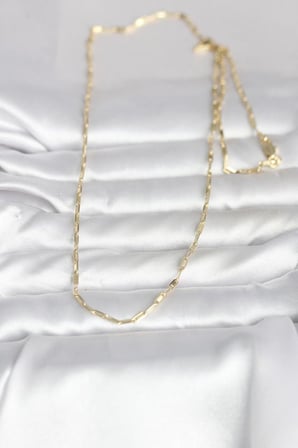CM 14K Renk İnce Ataç Zincir Model 60 cm Kadın Kolye