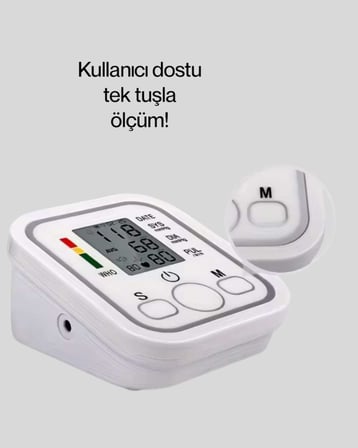 Kol Tipi LCD Ekranlı Elektronik Tansiyon Monitörü