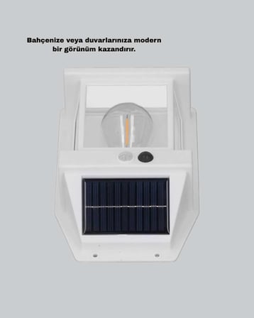 Solar Sensörlü Dış Mekan Lamba 3 İşık Modlu Ve İp65 Dayanıklı