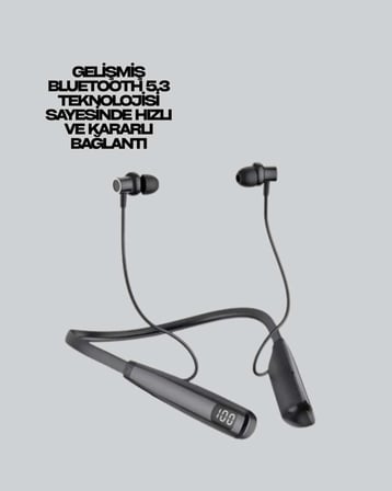 Uzun Süreli Kullanım Boyun Askılı Kablosuz Kulaklık Hızlı Şarj, Ergonomik Tasarım