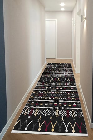 Dijital Baskı Kaymaz Pamuk Dokuma Taban Yıkanabilir Yolluk Mutfak Yolluğu Koridor Yolluğu