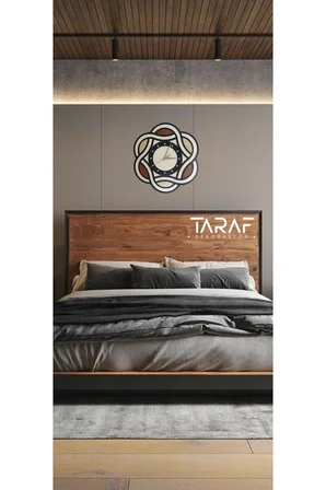 Sarmal Sonsuz Lazer Kesim Dekoratif Duvar Saati M01