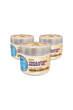 Kinzeno Triple-Action Masaj Jeli 3 Adet 100 ml Arnika MSM Boswellia