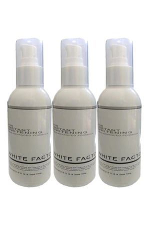 White Factor 3 Adet White Factor For Instant Whitening Beyazlatıcı Açıcı / 3X120 ml Krem
