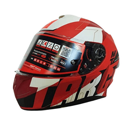 MTHELMETS Targo Pro Biger C5 Matt Pearl Mat Kırmızı Kask XL Beden