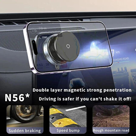  Vakumlu 360 derece Dönebilen Mıknatıslı Telefon Tutucu