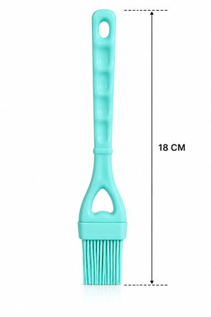 Silikon Yağlama Fırçası Hamur ve Pasta Fırçası Isıya Dayanıklı Mutfak Fırçası 18 cm