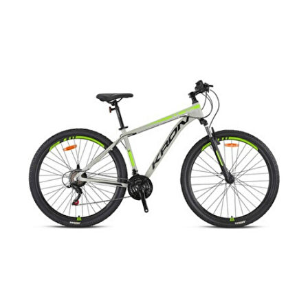 Kron XC 75 27.5 MTB 19' 21 Vites Mekanik Disk Mat Bej - Neon Sarı / Füme