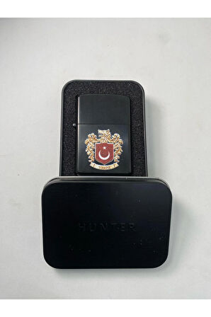 Bozkurt Arma Tasarımlı Kutulu Benzinli Metal Çakmak