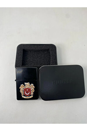 Bozkurt Arma Tasarımlı Kutulu Benzinli Metal Çakmak