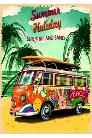 Vintage Tarz UV Baskılı MDF Dekor (20cm x 30cm)