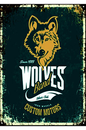 Vintage Tarz UV Baskılı MDF Dekor (20cm x 30cm)