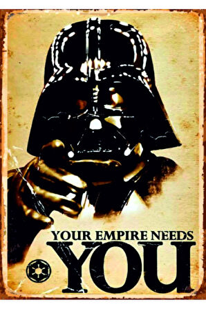 Vintage Tarz UV Baskılı MDF Dekor (20cm x 30cm)