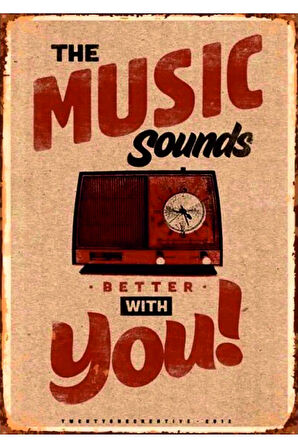 Vintage Tarz UV Baskılı MDF Dekor (20cm x 30cm)