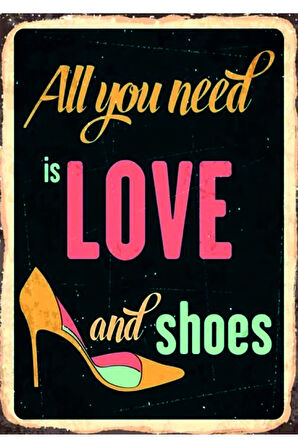 Vintage Tarz UV Baskılı MDF Dekor (20cm x 30cm)