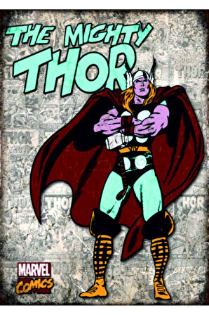 Vintage Tarz UV Baskılı MDF Dekor (20cm x 30cm)