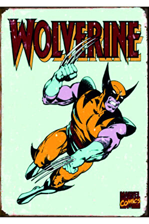 Vintage Tarz UV Baskılı MDF Dekor (20cm x 30cm)