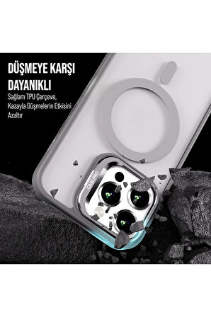 Iphone 16 Pro Magsafe Destekli Sert Silikon Kılıf