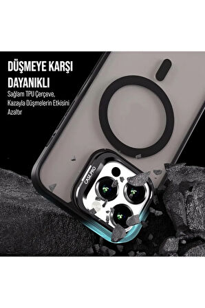Iphone 16 Pro Magsafe Destekli Sert Silikon Kılıf