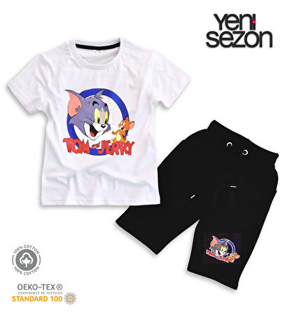 Triliya Pamuklu Unisex Çocuk Kapri Takımı (Cepli & Kordonlu, 3-12 Yaş)