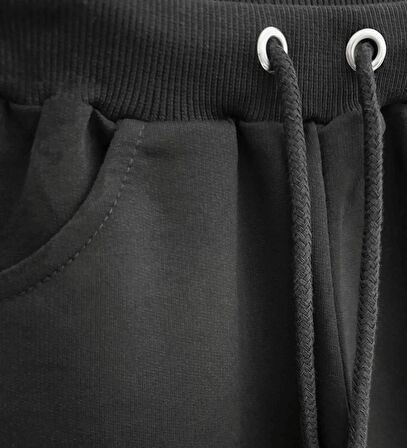 Triliya Pamuklu Unisex Çocuk Kapri Takımı (Cepli & Kordonlu, 3-12 Yaş) TRL-35