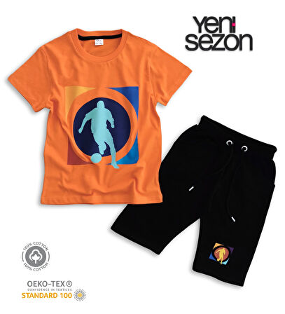 Triliya Pamuklu Unisex Çocuk Kapri Takımı (Cepli & Kordonlu, 3-12 Yaş) TRL-35