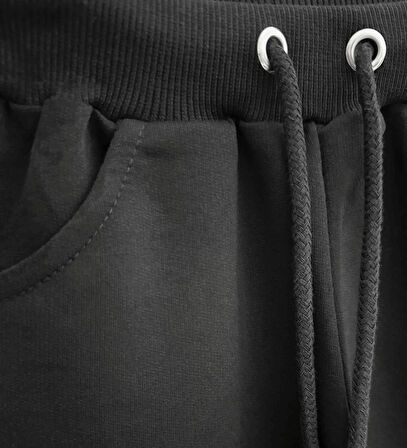 Triliya Pamuklu Unisex Çocuk Kapri Takımı (Cepli & Kordonlu, 3-12 Yaş) TRL-35