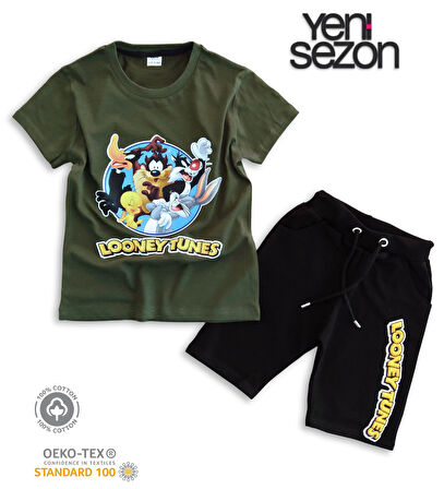 Triliya Pamuklu Unisex Çocuk Kapri Takımı (Cepli & Kordonlu, 3-12 Yaş) TRL-52