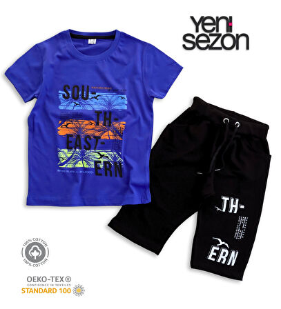 Triliya Pamuklu Unisex Çocuk Kapri Takımı (Cepli & Kordonlu, 3-12 Yaş) TRL-52