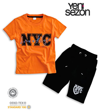 Triliya Pamuklu Unisex Çocuk Kapri Takımı (Cepli & Kordonlu, 3-12 Yaş) TRL-53