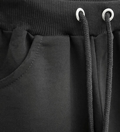 Triliya Pamuklu Unisex Çocuk Kapri Takımı (Cepli & Kordonlu, 3-12 Yaş) TRL-57