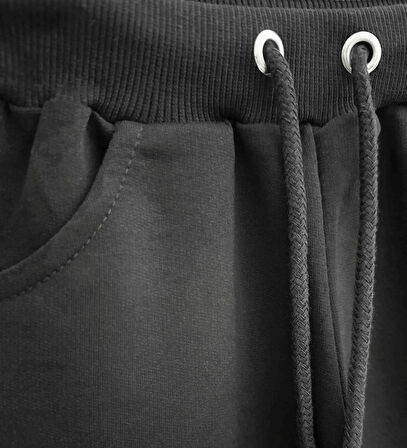 Triliya Pamuklu Unisex Çocuk Kapri Takımı (Cepli & Kordonlu, 3-12 Yaş)