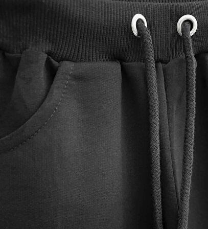 Triliya Pamuklu Unisex Çocuk Kapri Takımı (Cepli & Kordonlu, 3-12 Yaş)