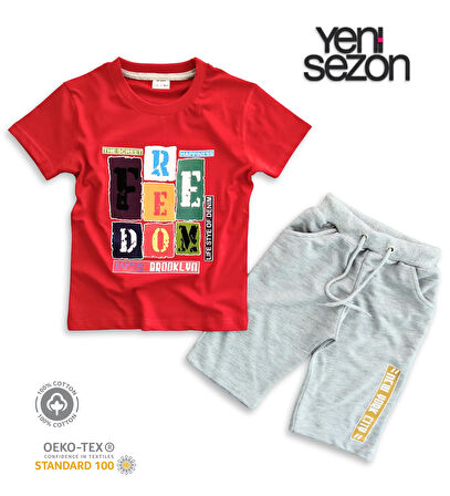 Triliya Pamuklu Unisex Çocuk Kapri Takımı (Cepli & Kordonlu, 3-12 Yaş)