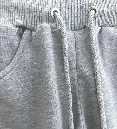 Triliya Pamuklu Unisex Çocuk Kapri Takımı (Cepli & Kordonlu, 3-12 Yaş)