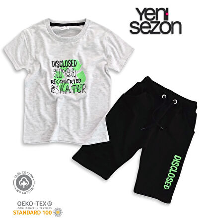 Triliya Pamuklu Unisex Çocuk Kapri Takımı (Cepli & Kordonlu, 3-12 Yaş)