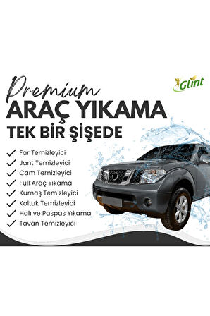 Glint  Car 6 X 1 Lt. %100 Bitkisel Araç Jant Yıkama Bakım Spreyi Demir Tozu Çözücü