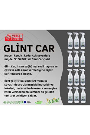 Glint  Car 12 X 1 Lt. Oto Araç Tampon Torpido Cam Temizleme Kireç Sökücü Sprey