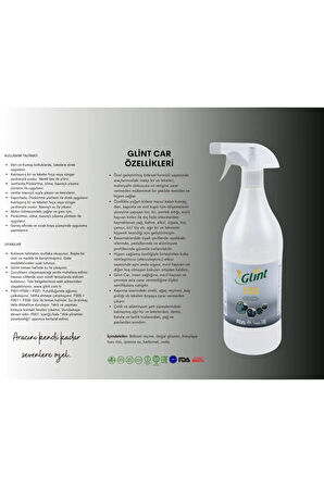 Glint  Car 5 Lt 2x1 Lt %100 Bitkisel Jant Koltuk Parlatıcı Paspas Cam Temizleyici