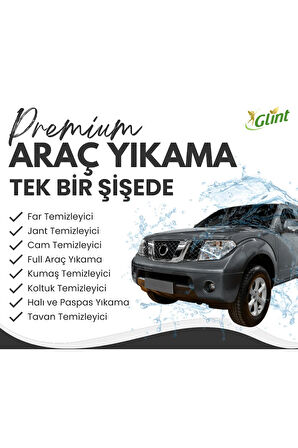 Glint  Car 5 Lt 2x1 Lt %100 Bitkisel Jant Koltuk Parlatıcı Paspas Cam Temizleyici