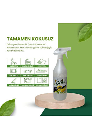 Glint  12 X 1 Lt. %100 Bitkisel Fırın Ocak Tezgah Temizleme Spreyi Kokusuz Anti Alerjik