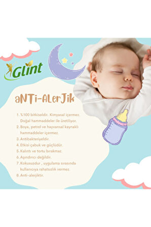 Glint  Baby 2x1 Lt Kimyasalsız %100 Bitkisel Yenidoğan Çamaşır Deterjanı Seti Kendinden Yumuşatıcılı Sprey