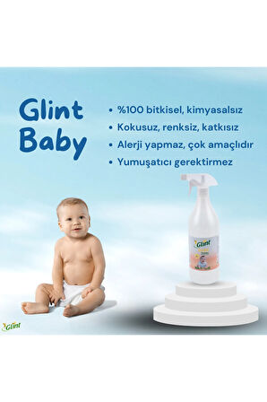 Glint  Baby 6 X 1 Lt. %100 Bitkisel Bebek Yenidoğan Yumuşatıcılı Sıvı Çamaşır Deterjanı