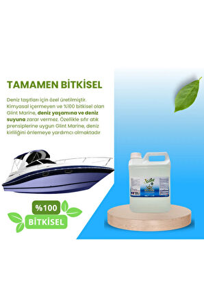 Glint  Marine 5 Lt %100 Bitkisel Deniz Dostu Ultra Krom Temizleyici Parlatıcı